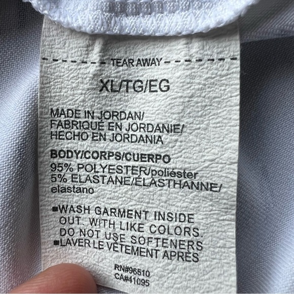 Under Armour Mens Playoff Polo White/ Navy Design Golf Shirt Performance Size XL - Picture 7 of 8